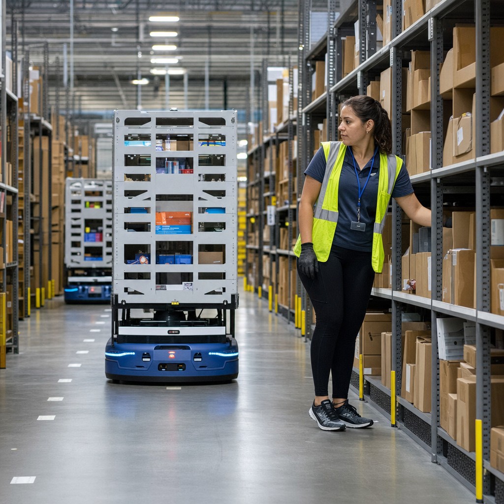 Foto del artículo: Walmart invierte 13 mil millones en un centro de distribución completamente automatizado – los robots se hacen cargo del trabajo en almacenes