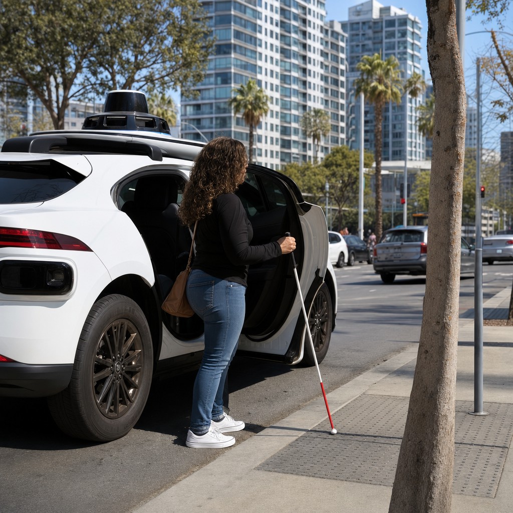 Foto del artículo: Taxis sin conductor circulan en catorce ciudades – y para ciegos puede significar una nueva clase de libertad