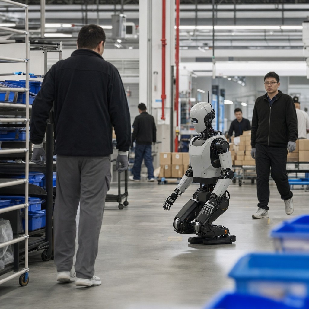 Foto del artículo: El robot que se sienta por ti – los humanoides ocupan su lugar en el piso de fábrica