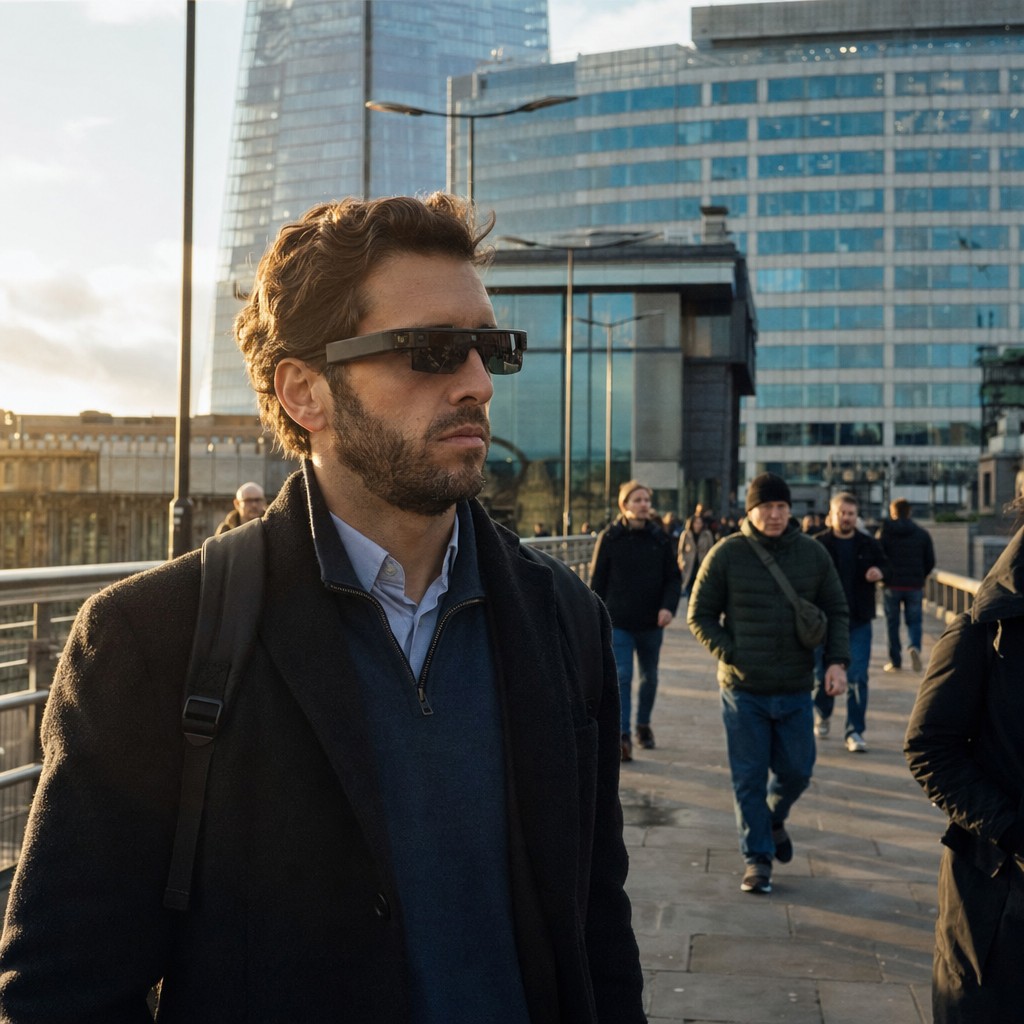 Foto del artículo: Gafas inteligentes filman en secreto, discográficas demandan a IA de nuevo – la tecnología avanza, la ley se rezaga