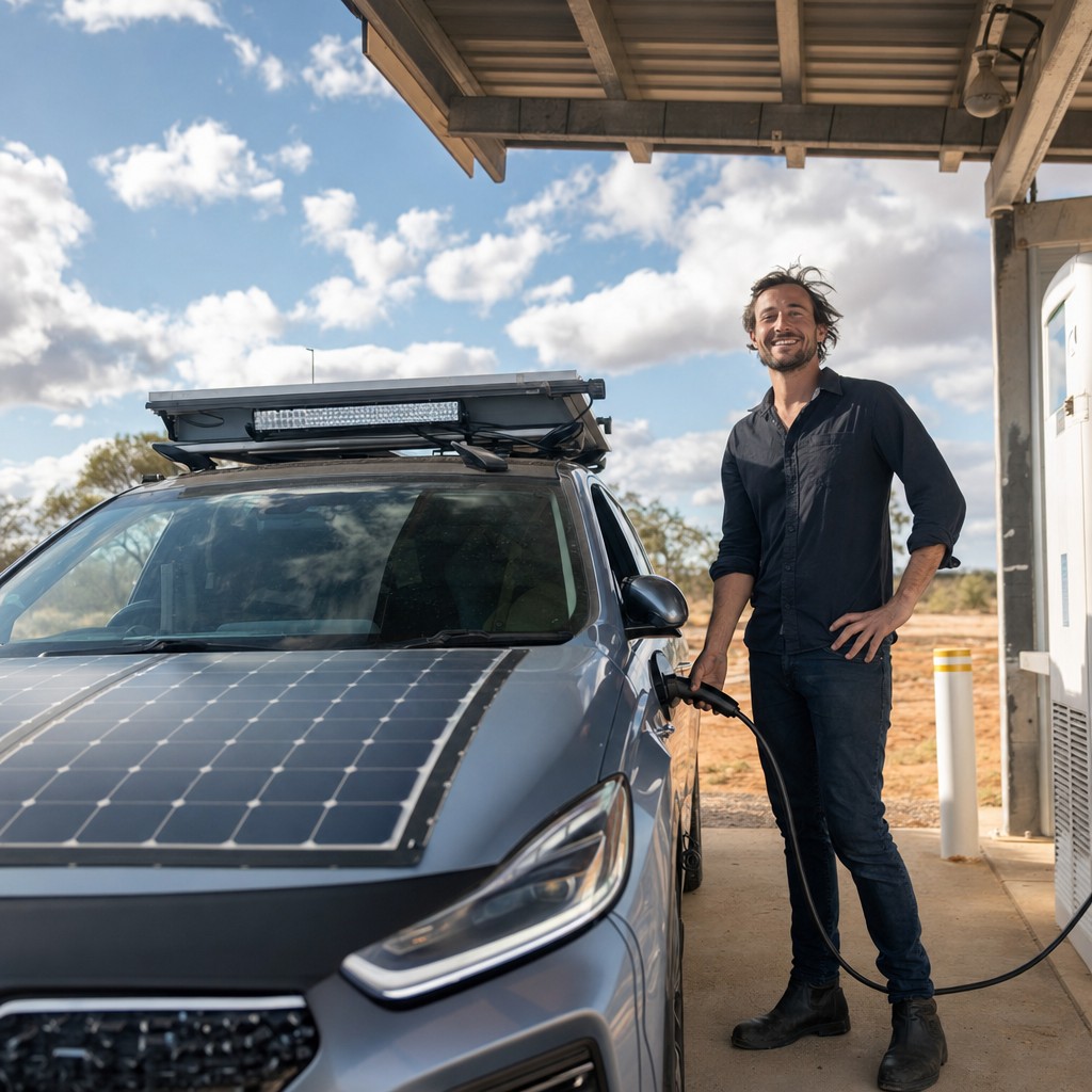 Foto del artículo: Recorrió toda Australia con energía solar — y acabó con uno de los mitos más resistentes del debate sobre vehículos eléctricos