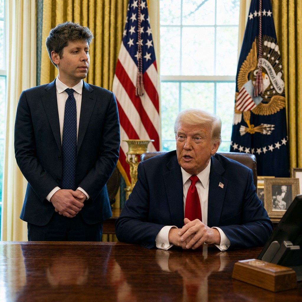 Foto del artículo: Trump, Altman y el mundo escolar – la lucha por quién define qué es la IA