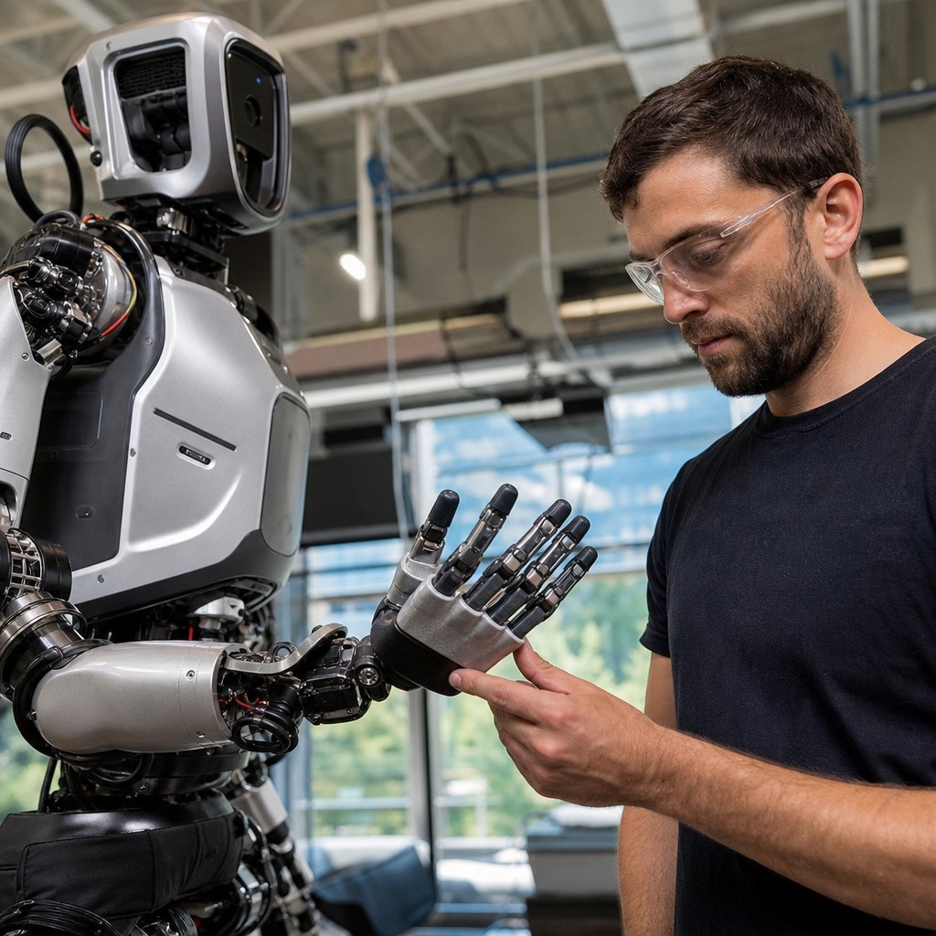 Foto del artículo: La prueba con cinta adhesiva que demostró la hipótesis: por eso el robot Atlas tiene solo cuatro dedos