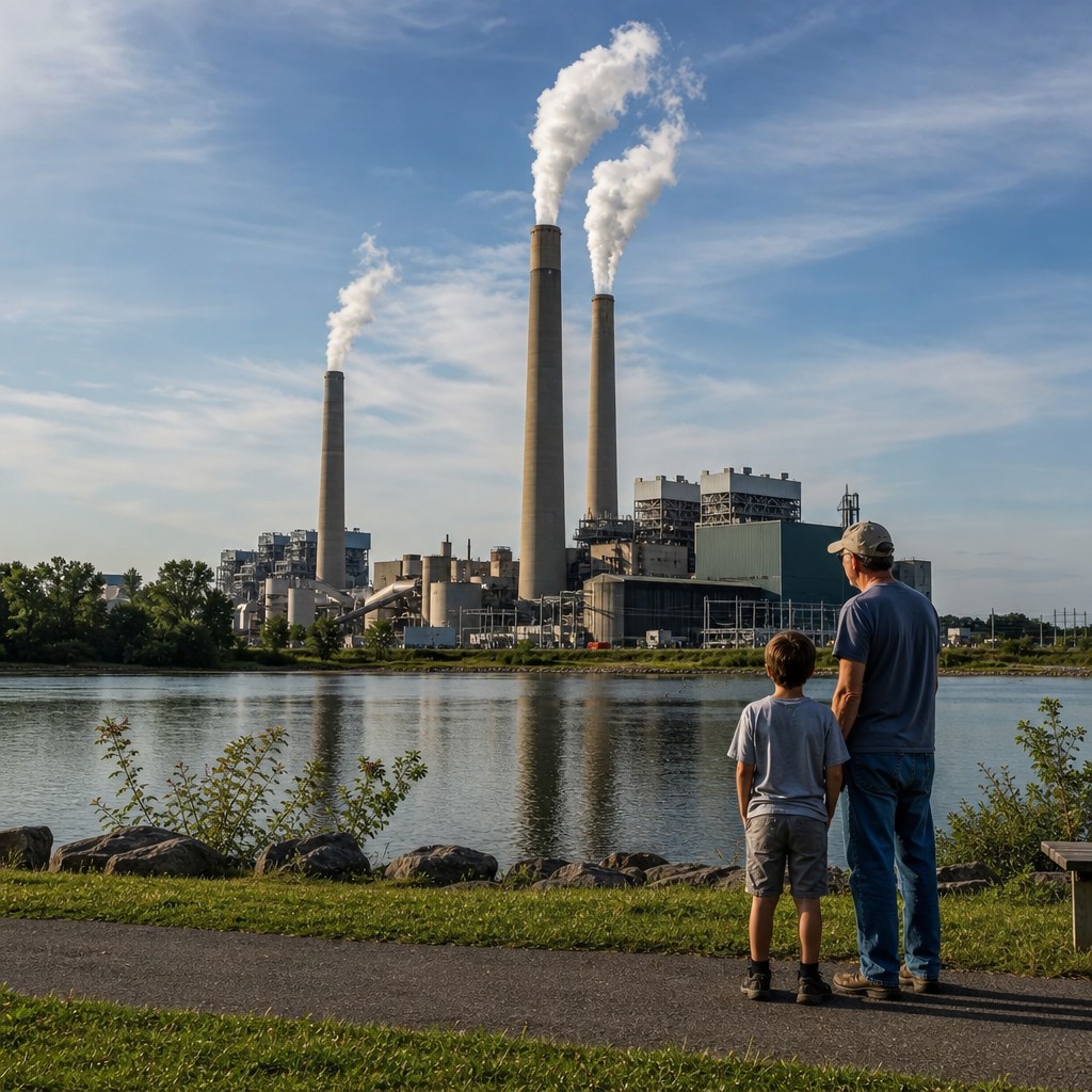 Foto del artículo: Amazon promete miles de millones para las comunidades locales, pero es criticada por una central eléctrica que podría convertirse en la mayor fuente de emisiones de EE. UU.