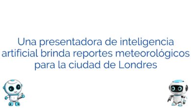 Una presentadora de inteligencia artificial brinda reportes meteorológicos para la ciudad de Londres