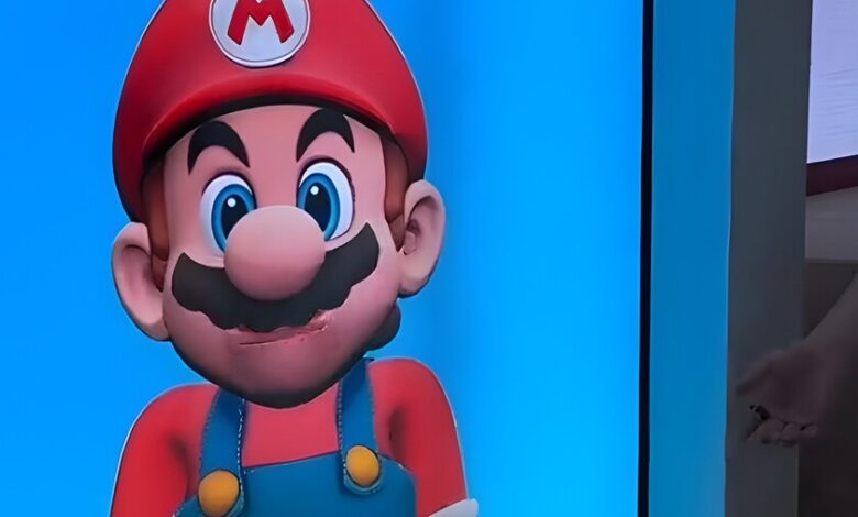 Un Mario creado con inteligencia artificial en el CES esta