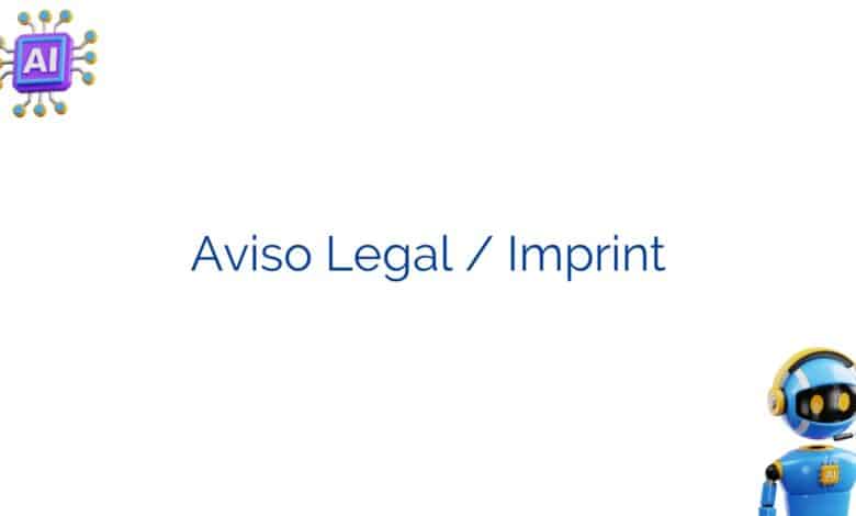 Aviso Legal / Imprint