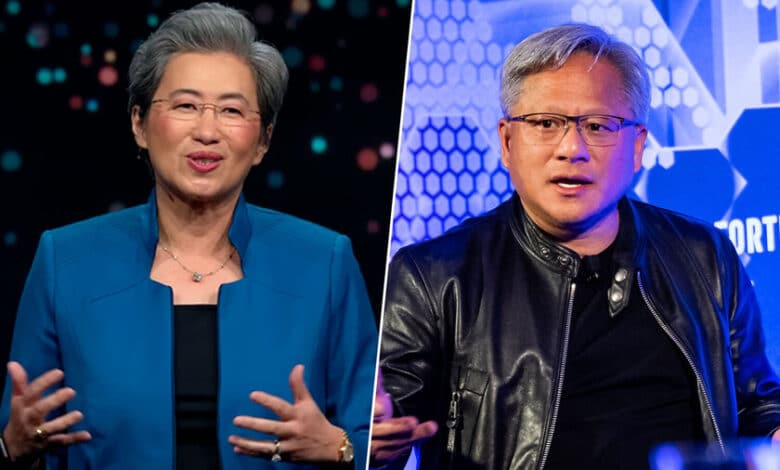 Jensen Huang y Lisa Su CEOs de las principales empresas