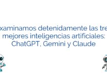 Examinamos detenidamente las tres mejores inteligencias artificiales: ChatGPT, Gemini y Claude