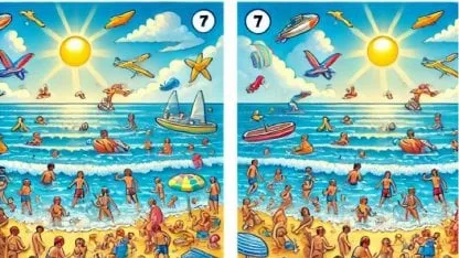 SOLO un GENIO pudo encontrar las 7 diferencias en la PLAYA: resolvé en 18 segundos