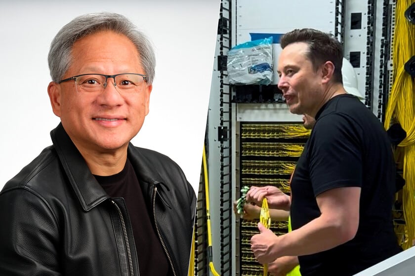 Jensen Huang impresionado afirma que Elon Musk logro instalar 100000