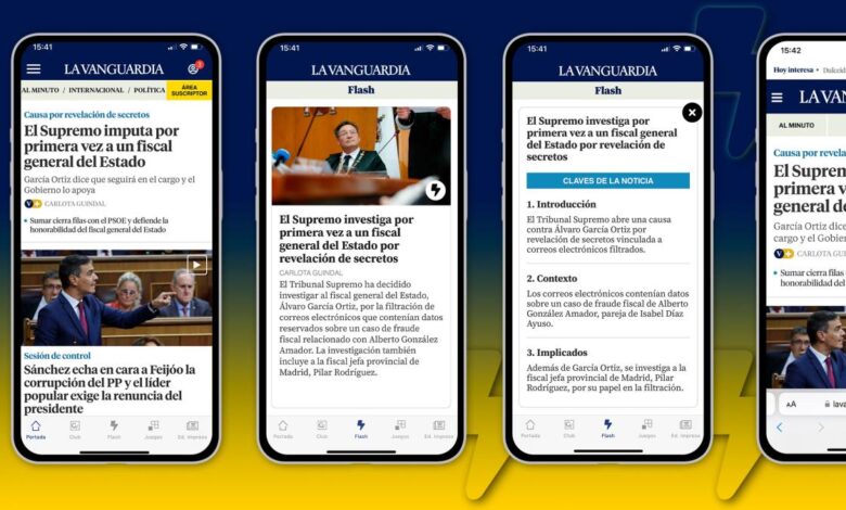 ‘La Vanguardia presenta Flash informacion en un minuto desde tu